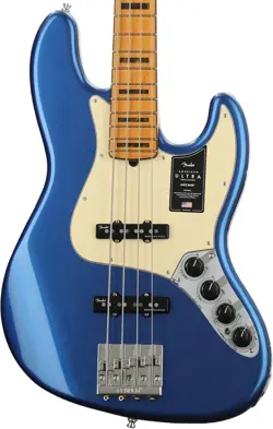 FENDER AMERICAN ULTRA JAZZ BASS, COBRA BLUE, MAPLE FINGERBOARD