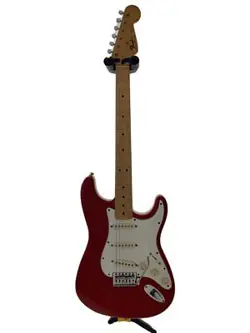 FENDER MEXICO STD STRAT/1996/CAR/ELECTRIC GUITAR/STRAT TYPE/RED/SSS/SYNCHRONIZED