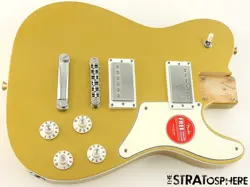 FENDER SQUIER PARANORMAL TROUBLEMAKER TELE DLX LOADED BODY, TELECAST AZTEC GOLD