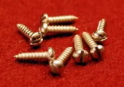 FENDER SLOT HEAD TUNER SCREWS - (8) PAK