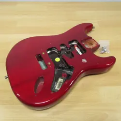 FENDER AMERICAN DELUXE STRATOCASTER BODY MAHOGANY CONTOUR HEEL STRAT BODY LOCKS