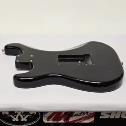 FENDER USA HIGHWAY ONE STRAT BODY BLACK ALDER SATIN NITRO ELECTRIC GUITAR RELIC?