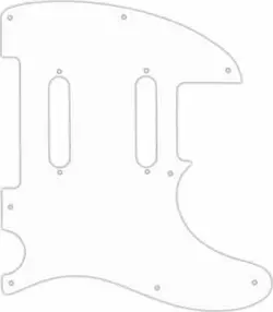 WD CUSTOM PICKGUARD FOR FENDER BLACKTOP BARITONE TELECASTER #04R WHITE/RED/WHITE