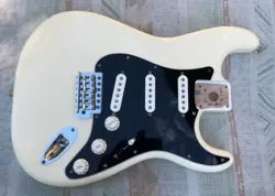 2012 MIM FENDER STRATOCASTER LOADED GUITAR BODY OLYMPIC WHITE