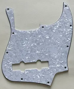 4 PLY WHITE PEARL PICKGUARD FIT FENDER JAZZ BASS GUITAR 5 STRING JB GUITAR PARTS