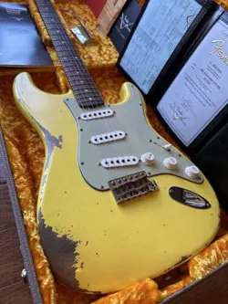 2022 FENDER CUSTOM SHOP ‘61 STRATOCASTER HEAVY RELIC - GRAFFITI YELLOW