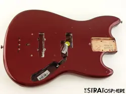 FENDER AMERICAN PERFORMER MUSTANG BASS BODY, USA PARTS AUBERGINE