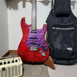 FENDER STRATOCASTER RED PURPLE GUITAR