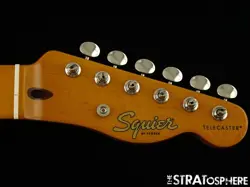 FENDER SQUIER CLASSIC VIBE 50S TELECASTER NECK & TUNERS, TELE MN TINTED MAPLE