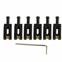 6PACK METAL GUITAR ROLLER BRIDGE TREMOLO SADDLES SURFING WRENCH FOR FENDER STRAT