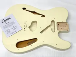 CRACK! GENUINE FENDER SQUIER TELECASTER THINLINE BODY WHITE TELE ELECTRIC GUITAR