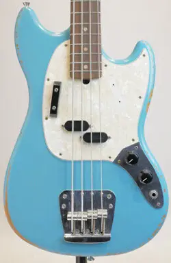 FENDER JMJ ROAD WORN MUSTANG BASS FADED DAPHNE BLUE