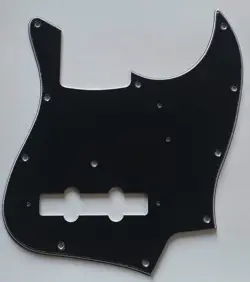 FOR FIT FENDER JAPAN JAZZ BASS STYLE GUITAR PICKGUARD 3 PLY BLACK