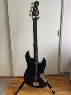 FENDER JAPAN AERODYNE JAZZ BASS BLACK ELECTRIC BASS GUITAR USED PRODUCT