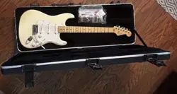 2011 FENDER AMERICAN STANDARD STRATOCASTER OLYMPIC WHITE GUITAR HENDRIX PERFECT!
