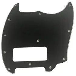 PICKGUARD FOR FIT FENDER SERIES MUSTANG P90 STYLE GUITAR 3-PLY-BLACK