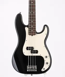FENDER AMERICAN STANDARD PRECISION BASS BLACK 2011 USED ALDER BODY W/HARD CASE