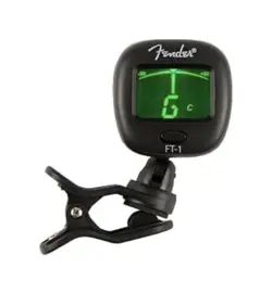 FENDER FT-1 PROFESSIONAL CLIP ON TUNER - (BLACK) STOCKING STUFFER FOR MUSICIAN