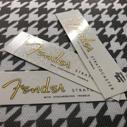 3PCS FENDER  ST DECAL WATERSLIDE TRANSFER GUITAR HEAD HEADSTOCK LOGO STICKER