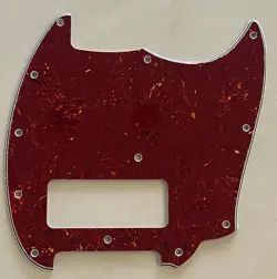 CUSTOM FOR FENDER MUSTANG OFFSET SERIES P90 GUITAR PICKGUARD 4-PLY RED TORTOISE