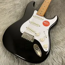 SQUIER BY FENDER CLASSIC VIBE 50S STRATOCASTER MAPLE FINGERBOARD BLACK WEIGHT: 3