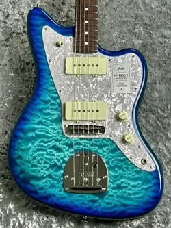 FENDER 2024COLLECTION MADE IN JAPAN HYBRID II JAZZMASTER QMT ROSEWOOD -AQUAMARIN