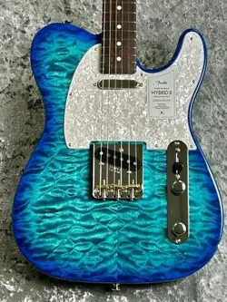 FENDER 2024COLLECTION MADE IN JAPAN HYBRID II TELECASTER QMT ROSEWOOD -AQUAMARIN