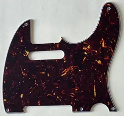 BROWN TORTOISE PICKGUARD FIT VINTAGE 5-HOLE FENDER TELECASTER STYLE GUITAR PARTS