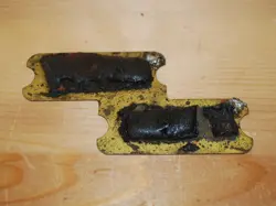 VINTAGE FENDER P-BASS PICKUP GROUNDING PLATE, USED, DIRTY, SHIPPED!