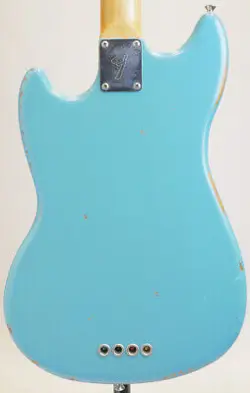 FENDER JMJ ROAD WORN MUSTANG BASS FADED DAPHNE BLUE USED ELECTRIC