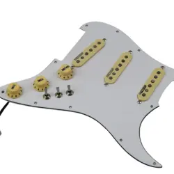 PREWIRED LOADED STRAT PICKGUARD W/ ALNICO 5 SINGLE COIL PICKUPS SET FOR FENDER