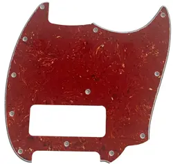 NEW 4 PLY GUITAR PICKGUARD FITS FENDER SERIES MUSTANG P90 STYLE,RED TORTOISE