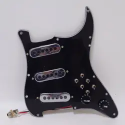 FOR FENDER STRAT GUITAR PREWIRED LOADED PICKGUARD WITH SSS SINGLE COIL PICKUPS