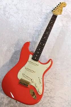 FENDER CUSTOM SHOP 1960 STRATOCASTER FIESTA RED GOLD PARTS BY ART ESPARZA 1996