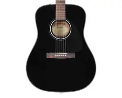 USED FENDER CD-60 DREAD V3 BLACK W/ WALNUT FINGERBOARD