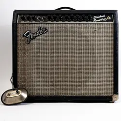 FENDER SIDEKICK REVERB 65 RIVERA DESIGNED BLACKFACE GUITAR COMBO AMP W/ GAIN
