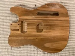 UNFINISHED FENDER TELECASTER STYLE GUITAR BODY- LIGHTWEIGHT PAULOWNIA?