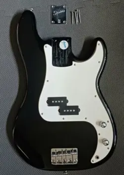 2008 FENDER SQUIER PBASS AFFINITY SERIES BLACK LOADED BODY👌INDONESIA FACTORY