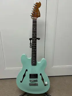 FENDER TOM DELONGE STARCASTER SEMI HOLLOW BODY ELECTRIC GUITAR - SURF GREEN