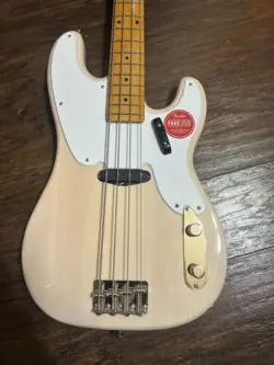 FENDER SQUIER CLASSIC VIBE '50S PRECISION BASS, MAPLE BOARD, WHITE BLONDE