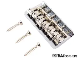 FENDER STRATOCASTER ROBERT CRAY STRAT, GUITAR HARDTAIL BRIDGE CHROME SADDLES!