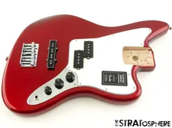 FENDER PLAYER JAGUAR BASS LOADED BODY PARTS ALDER, MODERN CANDY APPLE RED
