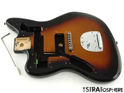 LEFTY VINTAGE RI FENDER KURT COBAIN NOS JAGUAR HH GUITAR BODY  HARDWARE SUNBURST