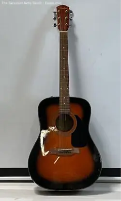 FENDER RIGHT HANDED DG-60-SB BLACK AND BROWN ACOUSTIC GUITAR
