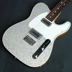 FENDER MADE IN JAPAN LIMITED SPARKLE TELECASTER ROSEWOOD SILVER W/GIG BAG NEW