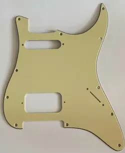 FOR FENDER US 11 SCREW HOLE HS STRATOCASTER GUITAR PICKGUARD ,VINTAGE YELLOW