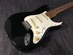 FENDER JAPAN ST-62 BLACK USED MAPLE NECK ROSEWOOD FINGERBOARD MADE IN JAPAN