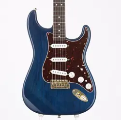 FENDER DELUXE PLAYERS STRATOCASTER SAPPHIRE BLUE TRANSPARENT [SN MX13125859]