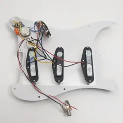 SSS PREWIRED LOADED PICKGUARD WITH SINGLE COIL PICKUPS FOR FENDER STRAT GUITAR