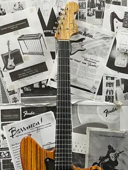 FENDER CUSTOM SHOP MBS TORONADE JAZZMASTER ZEBRAWOOD TOP N.O.S -HONEY